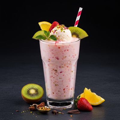 Fruit Lassi Ice Cream Milkshake